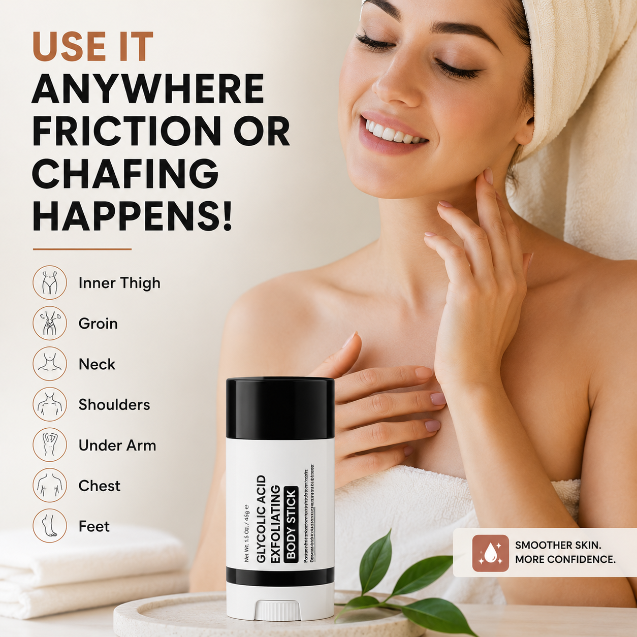 Zenvo GlycoGlow Exfoliating Body Stick