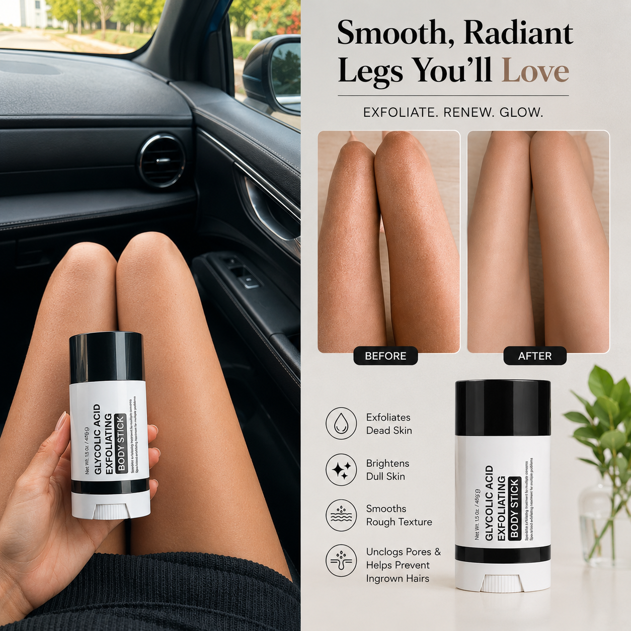 Zenvo GlycoGlow Exfoliating Body Stick